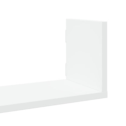 vidaXL Étagères murales 3 pcs Blanc 80x18x18 cm Bois d'ingénierie