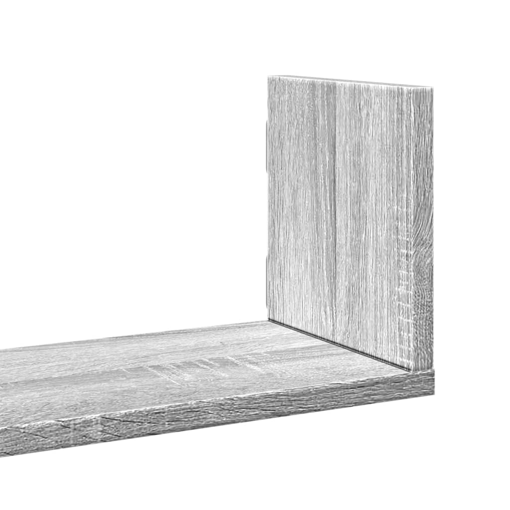 vidaXL Étagères murales 3 pcs Gris sonoma 80x18x18 cm Bois d'ingénierie
