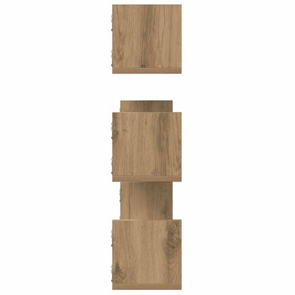 vidaXL Wandregale 3 Stk. Artisan-Eiche 80x18x18 cm Holzwerkstoff