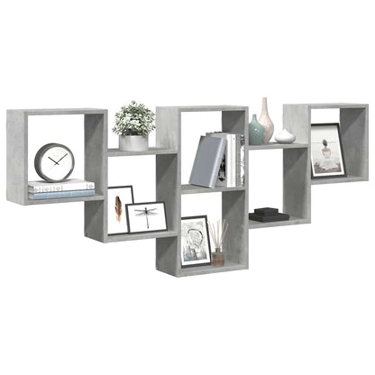 vidaXL Étagère murale gris béton 159x18x66 cm Bois d'ingénierie