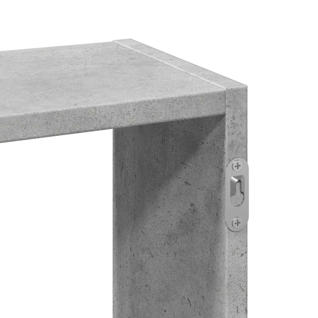 vidaXL Étagère murale gris béton 159x18x66 cm Bois d'ingénierie