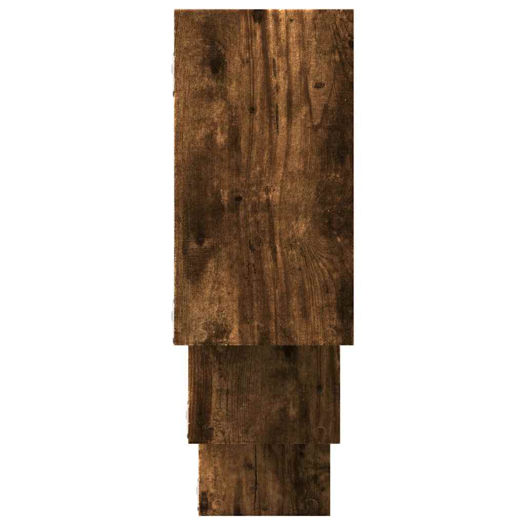 vidaXL Wandregal Räuchereiche 159x18x66 cm Holzwerkstoff