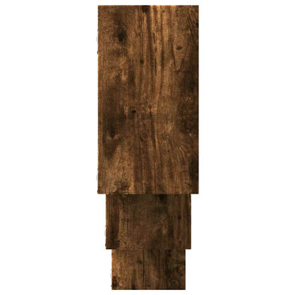 vidaXL Wandregal Räuchereiche 159x18x66 cm Holzwerkstoff