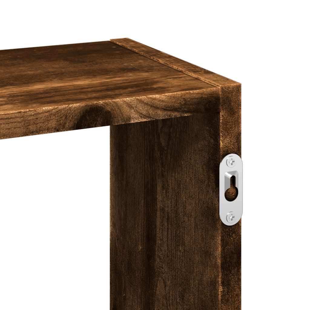 vidaXL Wandregal Räuchereiche 159x18x66 cm Holzwerkstoff