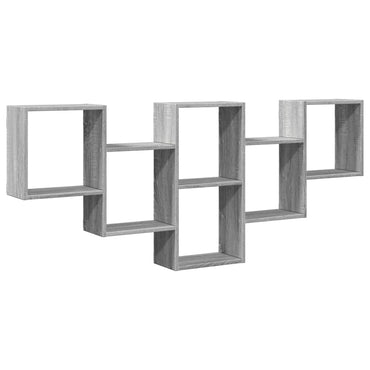 vidaXL Étagère murale gris Sonoma 159x18x66 cm, bois d'ingénierie