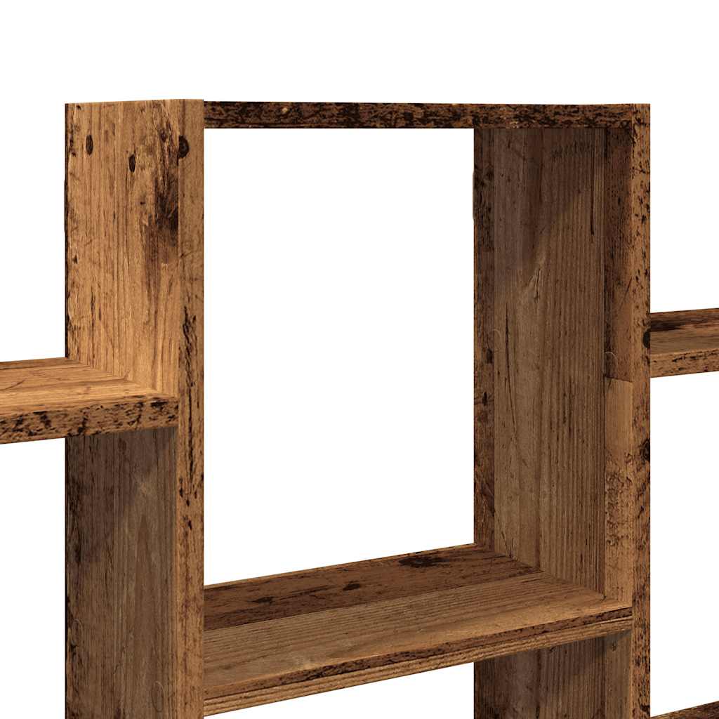 vidaXL Wandregal Altholz-Optik 159x18x66 cm Holzwerkstoff