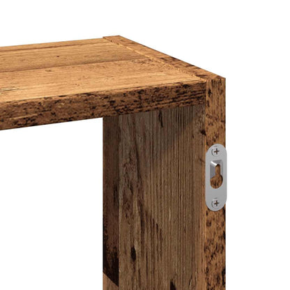 vidaXL Wandregal Altholz-Optik 159x18x66 cm Holzwerkstoff