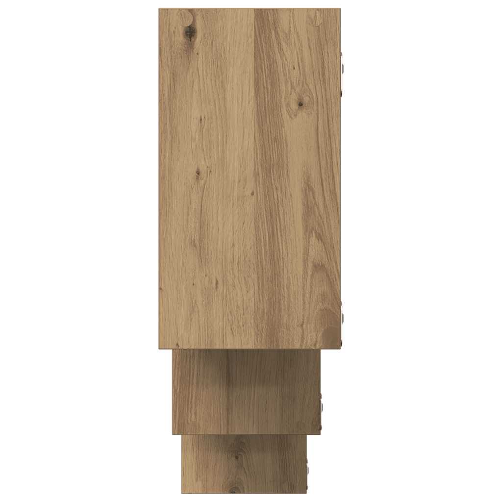 vidaXL Wandregal Artisan-Eiche 159x18x66 cm Holzwerkstoff