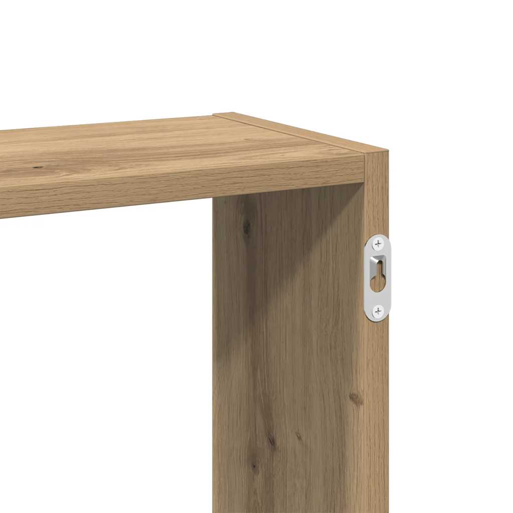 vidaXL Wandregal Artisan-Eiche 159x18x66 cm Holzwerkstoff
