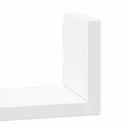 vidaXL Étagère murale 3 pcs Blanc Bois d'ingénierie