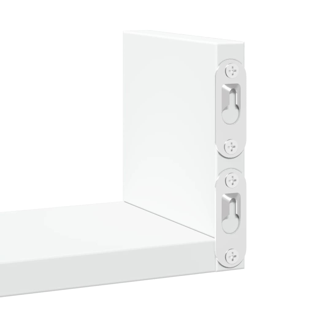 vidaXL Étagère murale 3 pcs Blanc Bois d'ingénierie