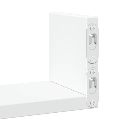 vidaXL Étagère murale 3 pcs Blanc Bois d'ingénierie