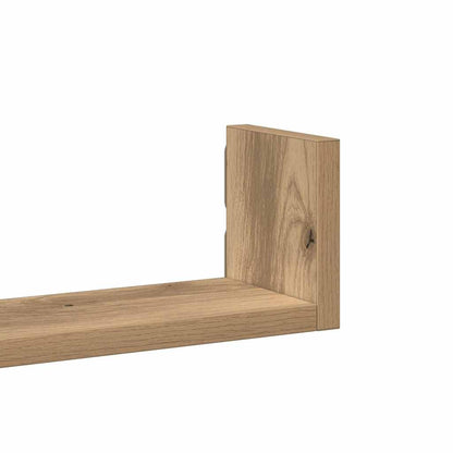 vidaXL Wandregale 3 Stk. Artisan-Eiche Holzwerkstoff