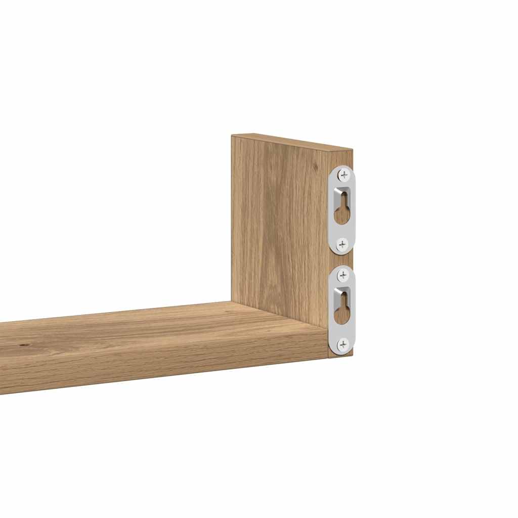 vidaXL Wandregale 3 Stk. Artisan-Eiche Holzwerkstoff