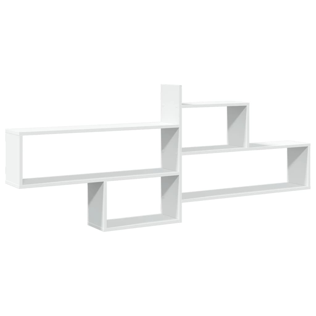 vidaXL Étagère murale Blanc 167,5x18x68 cm Bois d'ingénierie