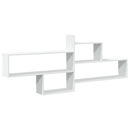vidaXL Étagère murale Blanc 167,5x18x68 cm Bois d'ingénierie