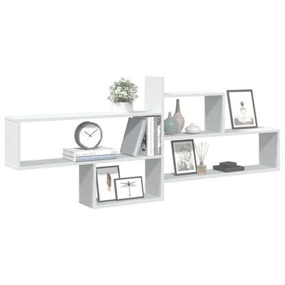 vidaXL Étagère murale Blanc 167,5x18x68 cm Bois d'ingénierie