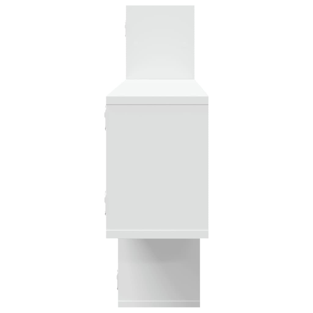 vidaXL Étagère murale Blanc 167,5x18x68 cm Bois d'ingénierie