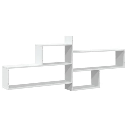vidaXL Étagère murale Blanc 167,5x18x68 cm Bois d'ingénierie