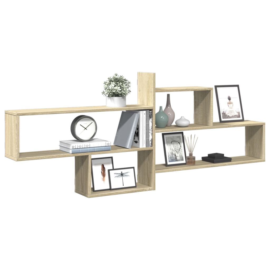 vidaXL Étagère murale chêne sonoma 167,5x18x68 cm bois d'ingénierie