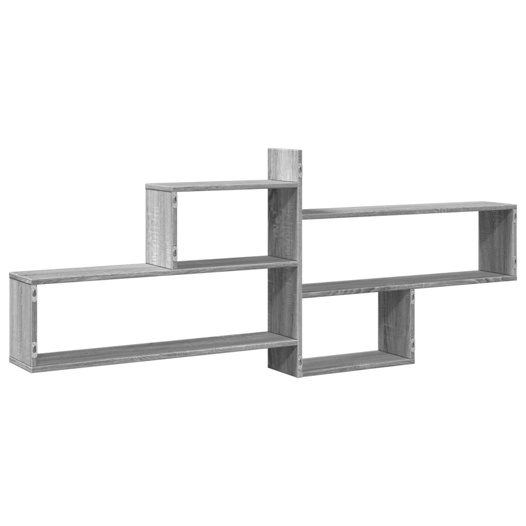 vidaXL Étagère murale gris Sonoma 167,5x18x68 cm, aggloméré