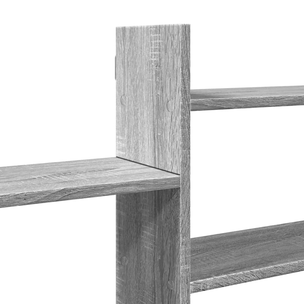 vidaXL Étagère murale gris Sonoma 167,5x18x68 cm, aggloméré