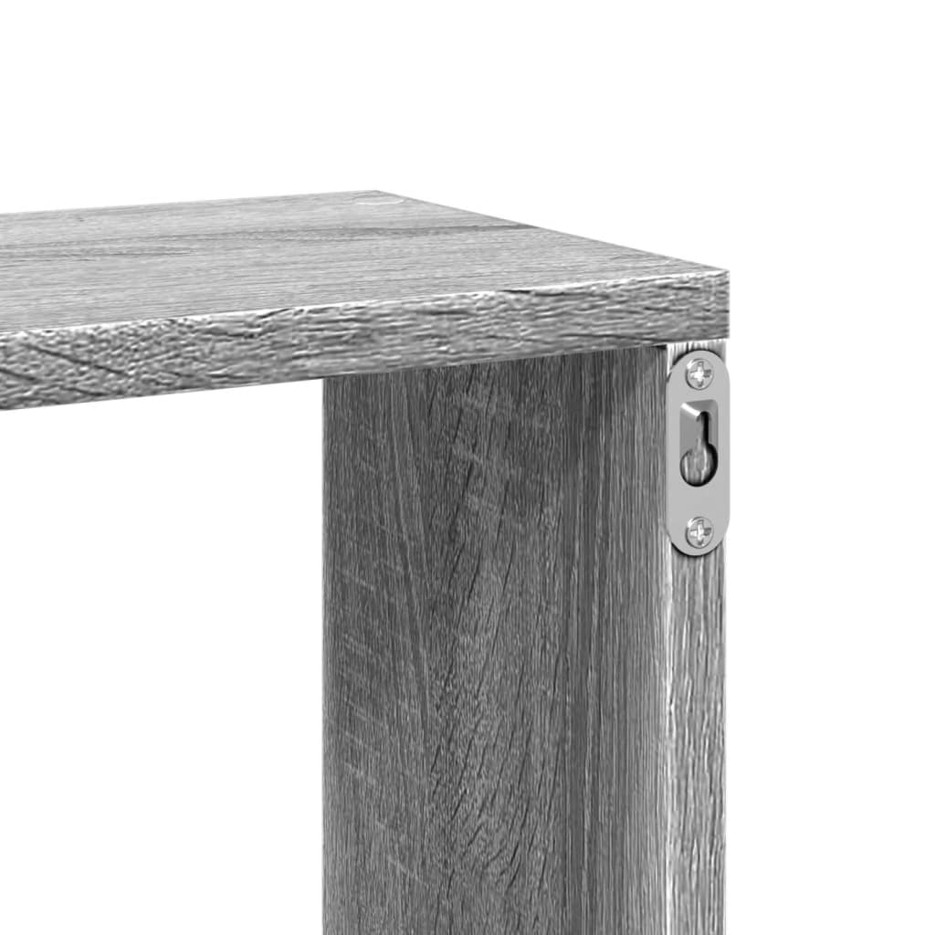 vidaXL Étagère murale gris Sonoma 167,5x18x68 cm, aggloméré