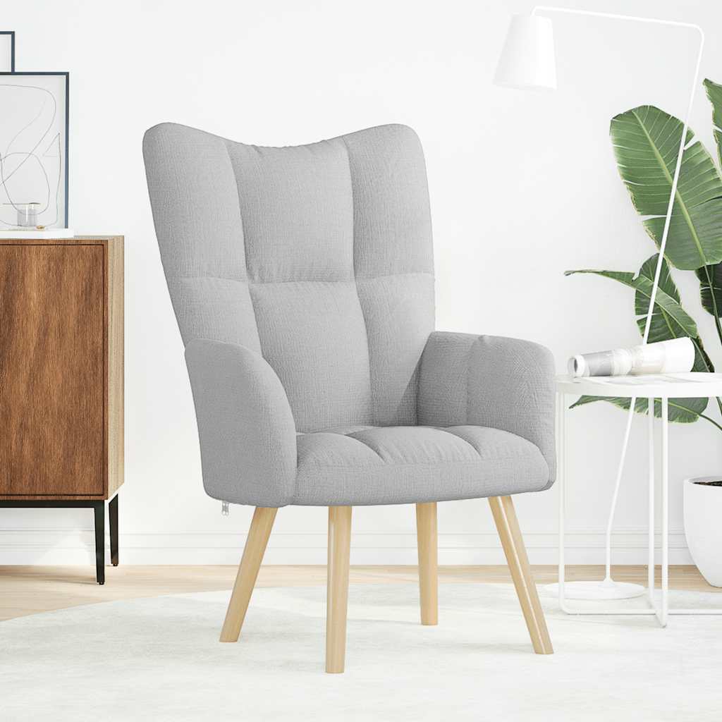 vidaXL Relaxsessel Wolkengrauer Stoff