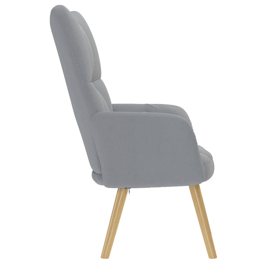 vidaXL Fauteuil relax Gris clair Tissu