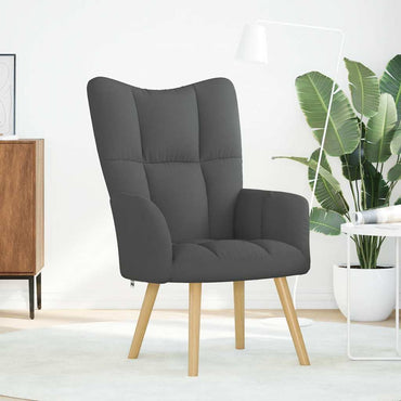 vidaXL Fauteuil de relaxation gris foncé en tissu