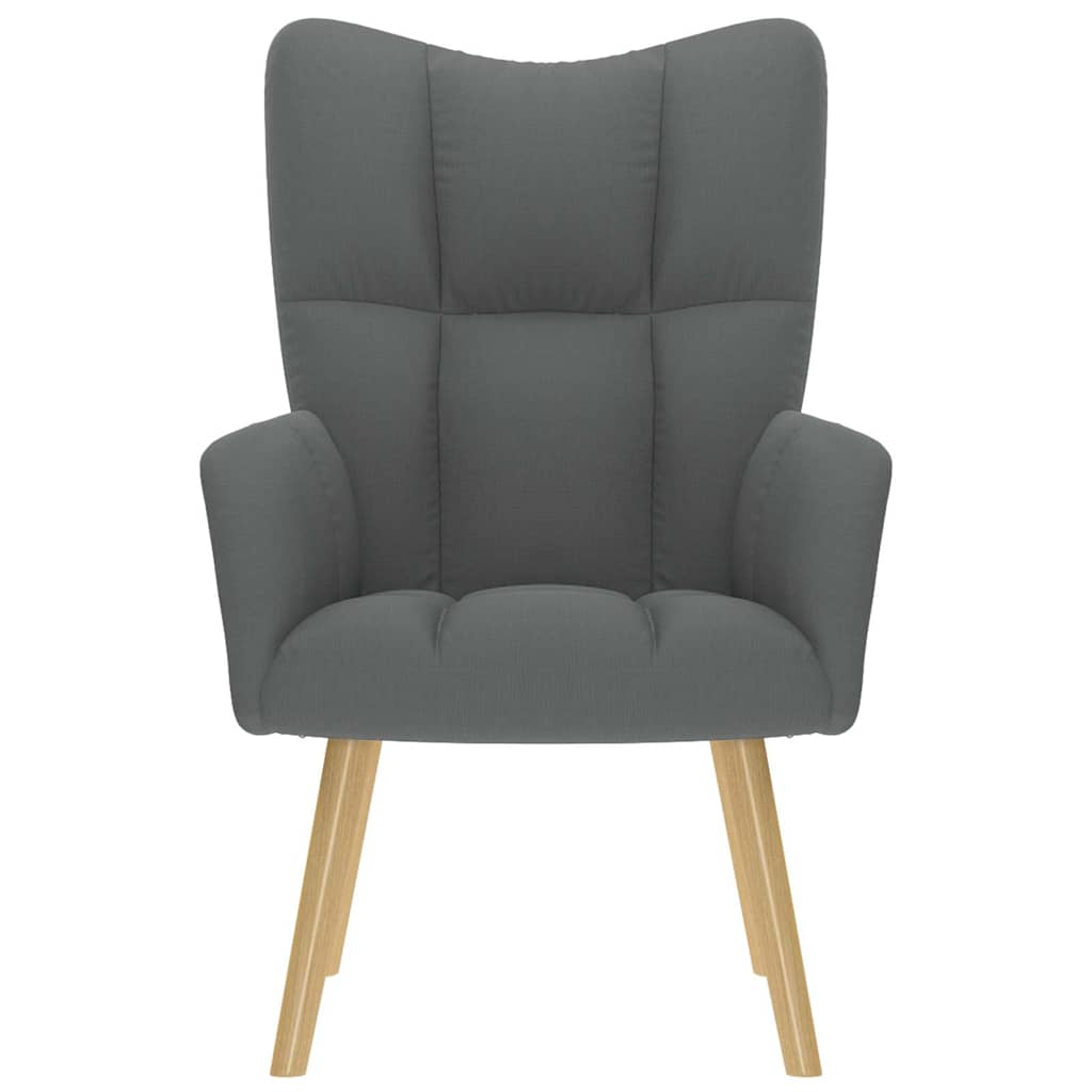 vidaXL Fauteuil de relaxation gris foncé en tissu