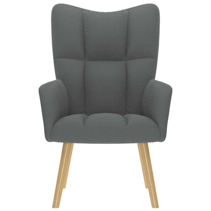 vidaXL Fauteuil de relaxation gris foncé en tissu