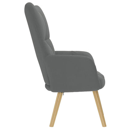 vidaXL Fauteuil de relaxation gris foncé en tissu
