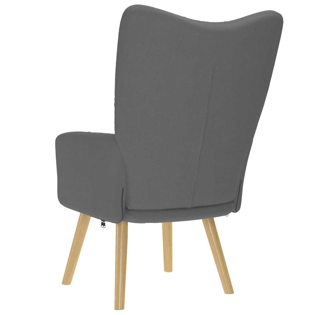 vidaXL Fauteuil de relaxation gris foncé en tissu