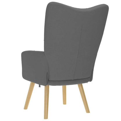 vidaXL Fauteuil de relaxation gris foncé en tissu