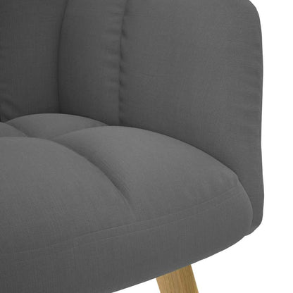 vidaXL Fauteuil de relaxation gris foncé en tissu