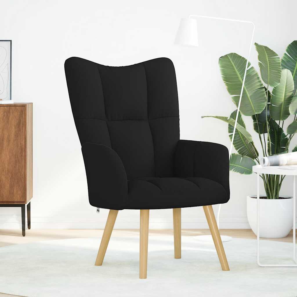 vidaXL Relaxsessel Schwarz Stoff