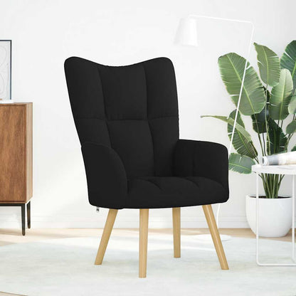 vidaXL Relaxsessel Schwarz Stoff