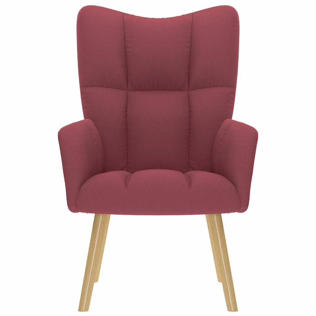 vidaXL Relaxsessel Stoff Weinrot