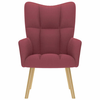 vidaXL Relaxsessel Stoff Weinrot