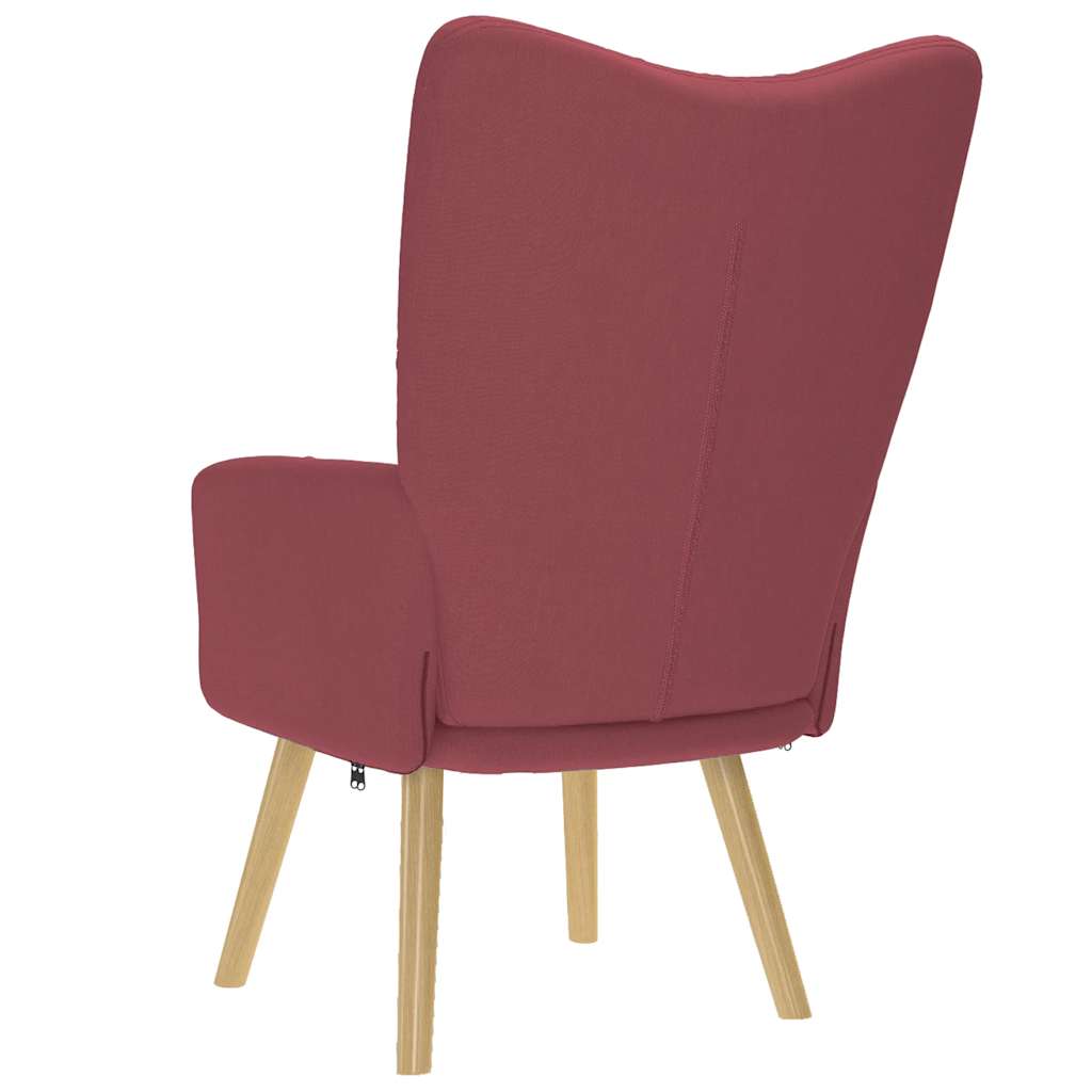 vidaXL Relaxsessel Stoff Weinrot
