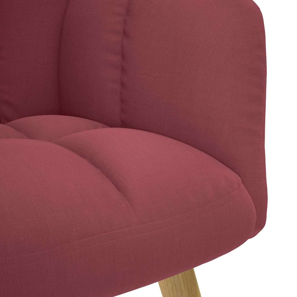 vidaXL Relaxsessel Stoff Weinrot