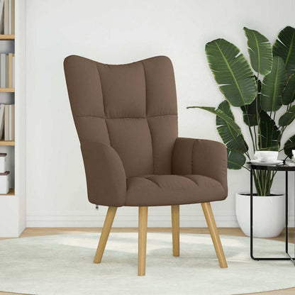 vidaXL Fauteuil relax en tissu marron