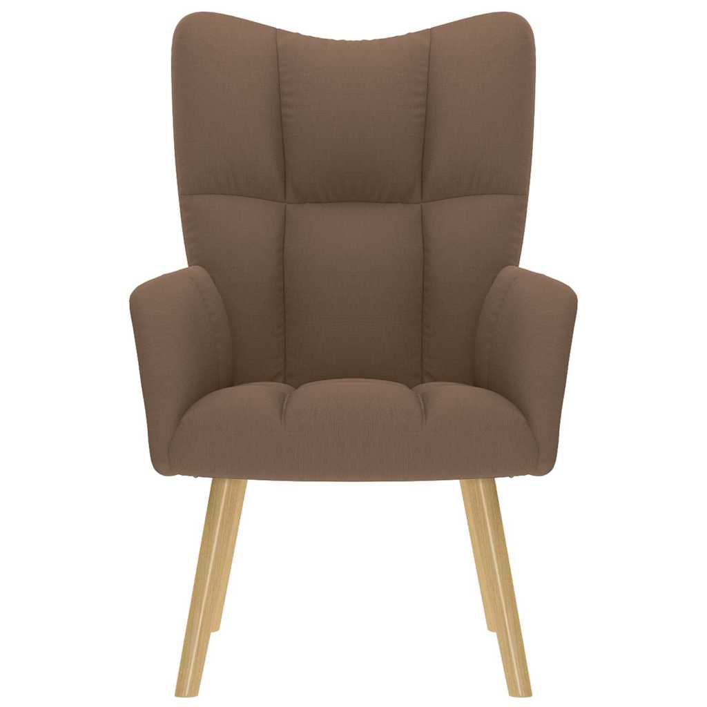 vidaXL Fauteuil relax en tissu marron