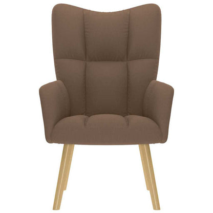 vidaXL Fauteuil relax en tissu marron