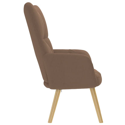 vidaXL Fauteuil relax en tissu marron