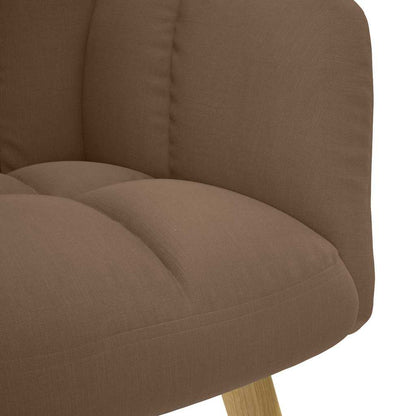 vidaXL Fauteuil relax en tissu marron