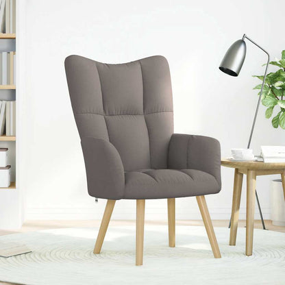 vidaXL Fauteuil relax Taupe Tissu