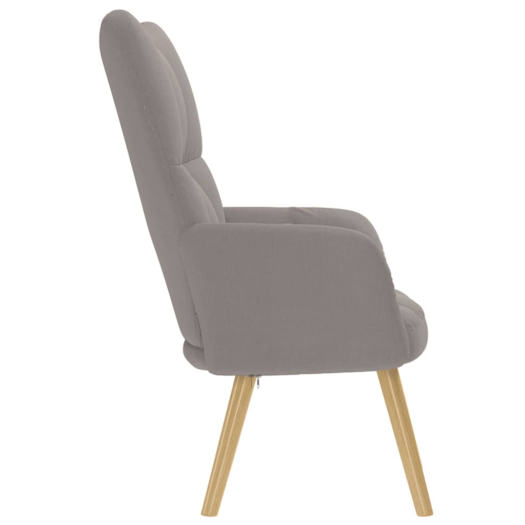vidaXL Fauteuil relax Taupe Tissu