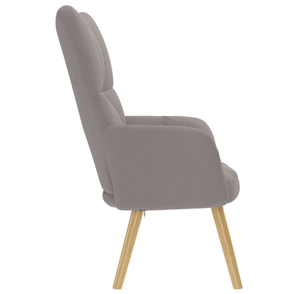 vidaXL Fauteuil relax Taupe Tissu